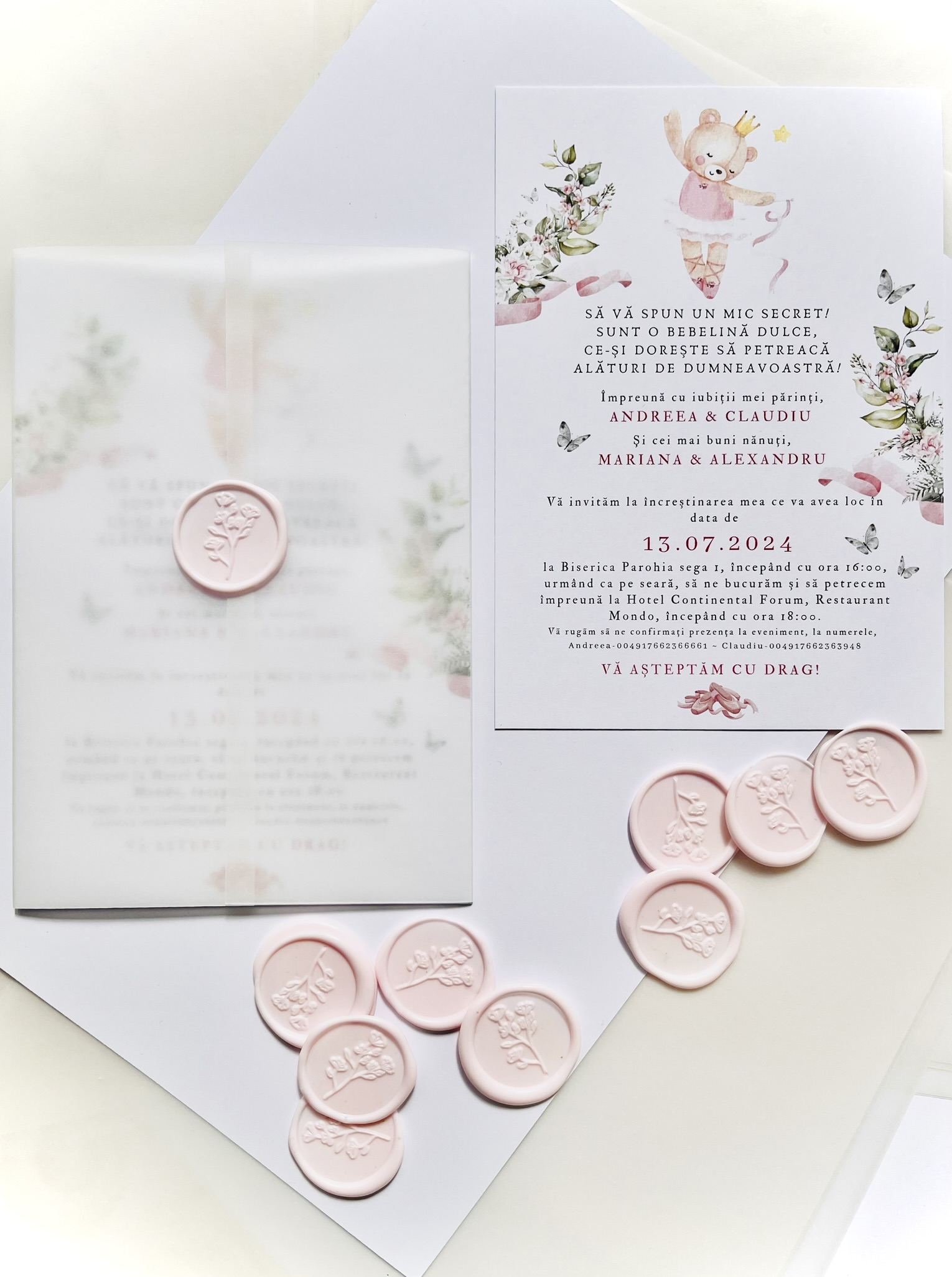 Invitații botez